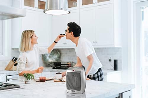 Lasko Compact Electric Space Heater with Thermostat and Fan Mode