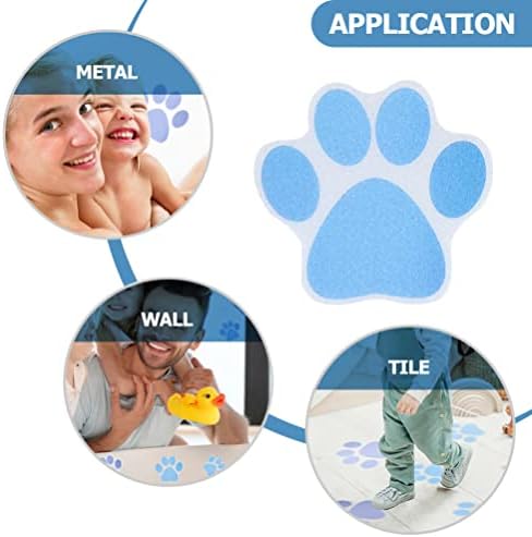 iplusmile 10pcs Paw Print Non-Slip Bathtub Decals