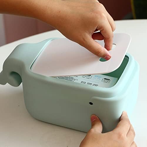 EUBUY Silicone Whale Tissue Box Cover with Phone Holder 1