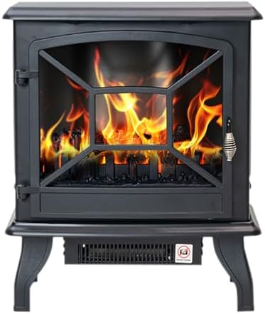 Panana Electric Fireplace Heater 5300 BTU Realistic Flame