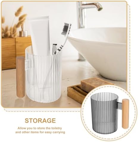ABOOFAN 4-Piece Toothbrush Storage Cup Set