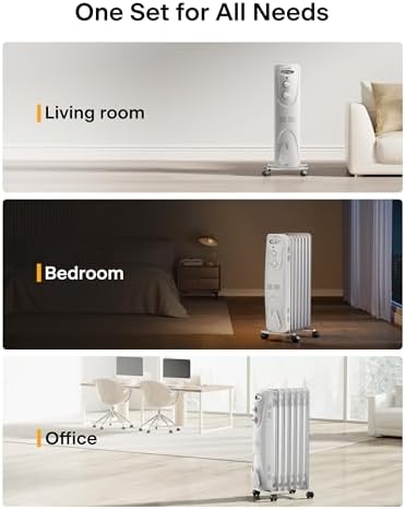 PELONIS Oil Filled Radiator 1500W Portable Full Room Heater