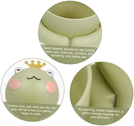 LIFKOME Cartoon Gargle Tool with Toothbrush Cup Holder for Bathroom Organization