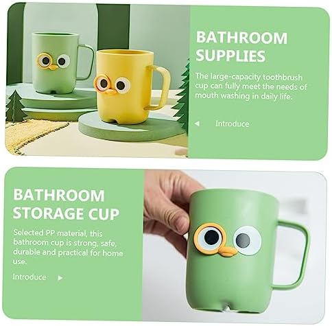Alipis 2pcs Cartoon Toothbrush Holder Cups for Boys and Girls