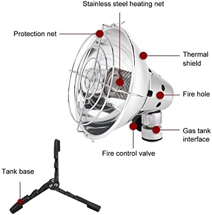 FAMYNGL Natural Gas Heater for Camping Tents