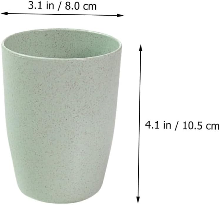 4pcs Wheatstraw Toothbrush Holder Cups for Bathroom