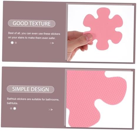 Happyyami Flower Shape Non-Slip Bathtub Stickers