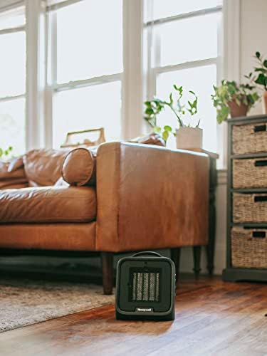 Honeywell UberHeat Plus Ceramic Space Heater for Small Rooms Black