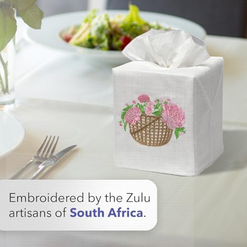 Jacaranda Living Square Tissue Box Cover with Animal Design