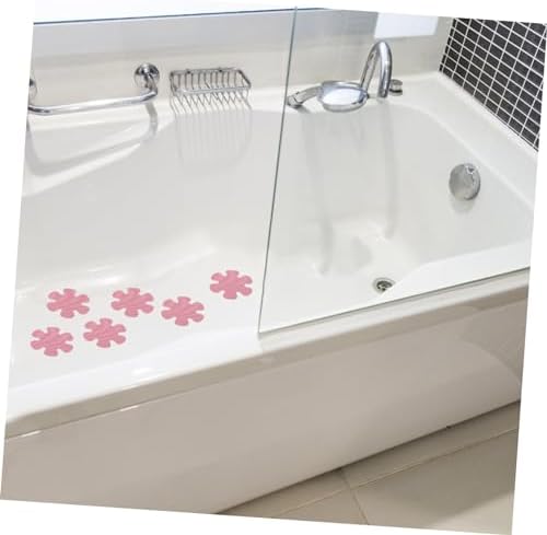 Happyyami Flower Shape Non-Slip Bathtub Stickers