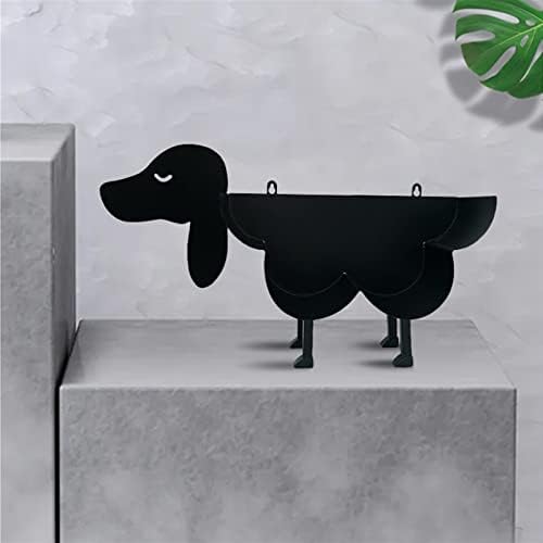 Adorable Black Metal Tissue Holder Stand with Funny Animal Design