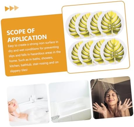 ABOOFAN Leaf Shape Non-Slip Bath Decals