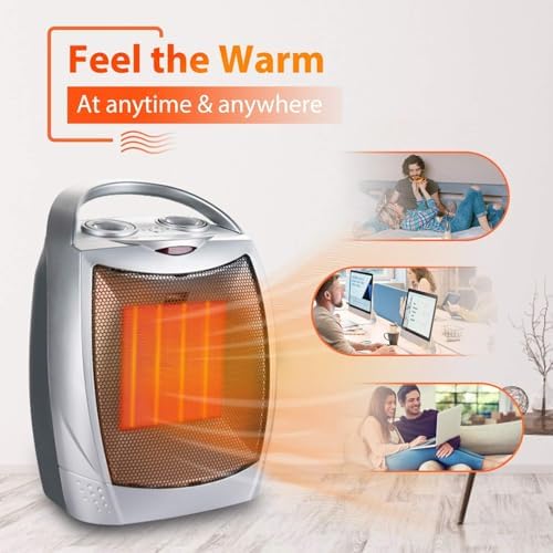 Upwsma 2 in 1 Space Heater with Fan - 1500W750W Adjustable