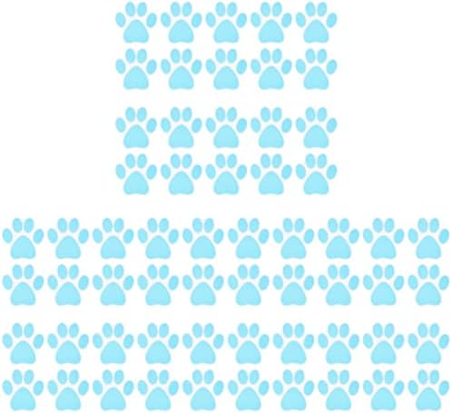 Zerodeko 60PCS Cartoon Dog Footprint Bathtub Decals