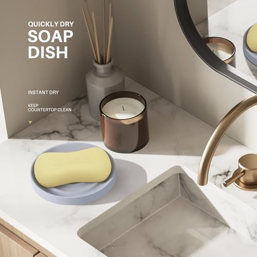 Slow Slog Diatomite Soap Dish Holder Gray 1