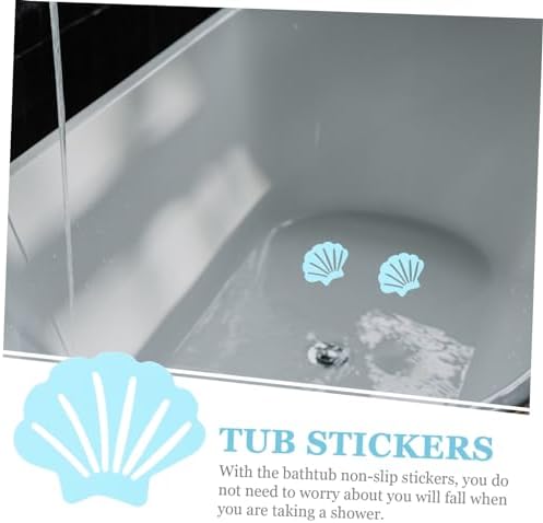 COSMEVIVI 30pcs Shell-Shaped Anti-Slip Stickers for Bathrooms and Stairs
