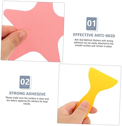 HOLIDYOYO 1Set Adhesive Non-Slip Bathtub Stickers