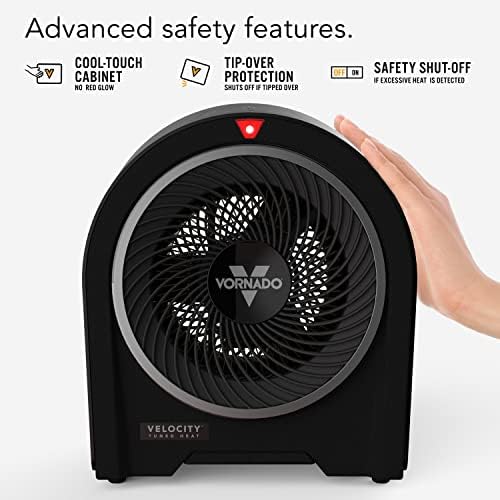 Vornado Velocity 5R Space Heater with Remote Control Black 1