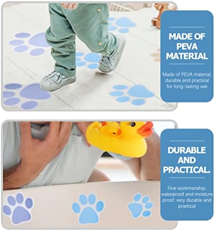 iplusmile 10pcs Paw Print Non-Slip Bathtub Decals