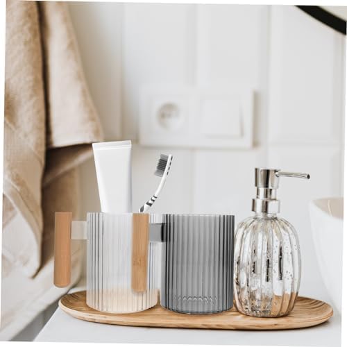 BRIGHTFUFU 4pcs Reusable Toothbrush Cup Travel Tumbler Holder