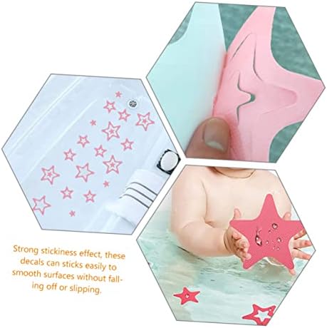 12pcs Star Shape Non-Slip Bath Stickers for Safety and Style