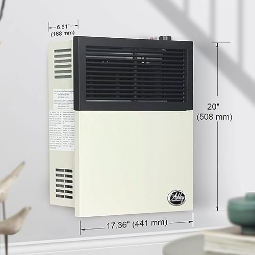 Ashley Hearth 11000 BTU Propane Wall Heater with Piezo Ignition Safety Pilot Cream