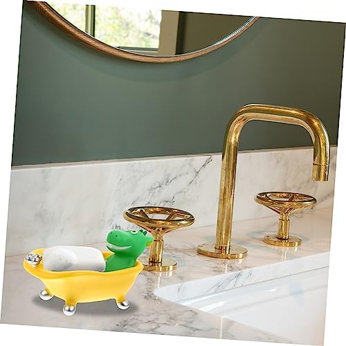 Luxshiny Cartoon Dinosaur Soap Box Drain Holder