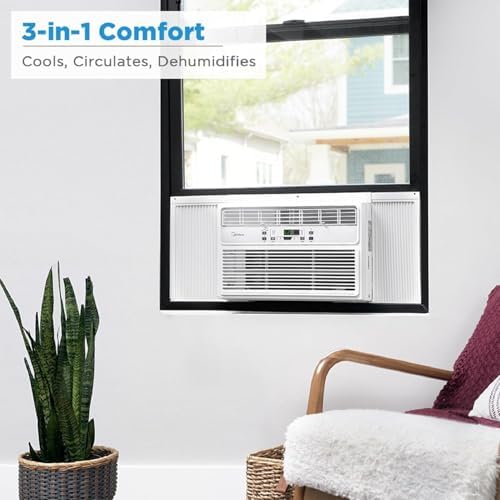 Midea 12000 BTU 3-in-1 Window AC with Fan and Dehumidifier
