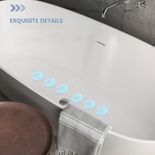 LUOZZY 20PCS Shell Shaped Non-Slip Bath Stickers for Kids Safety
