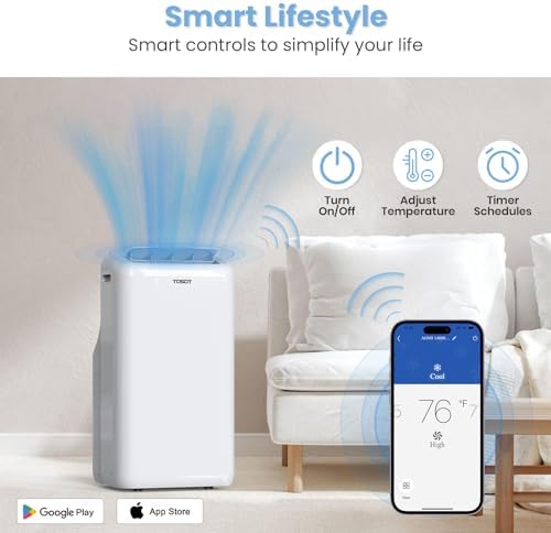 TOSOT 14000 BTU Smart WiFi Portable AC with Heater
