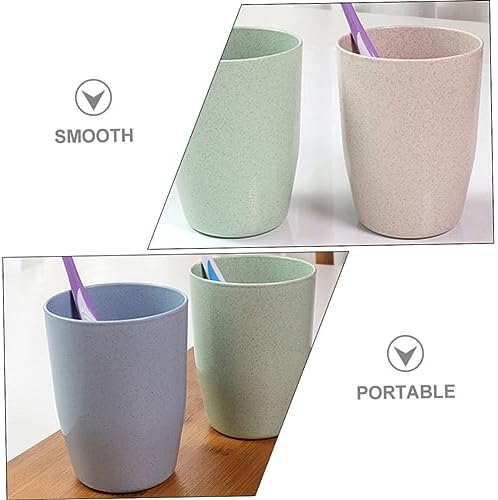 Garneck Wheat Straw Toothbrush Holder Set