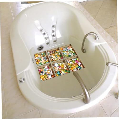 Happyyami 6 Pack 3D Bathtub Stickers Non-Slip PVC Decor