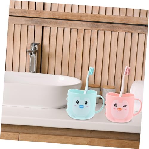Ciieeo Toddler Frosted Toothbrush Cup for Bathroom