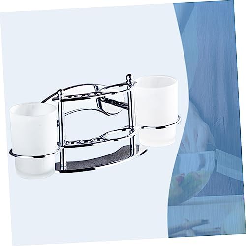 KONTONTY Wall Mounted Toothbrush Cup Holder