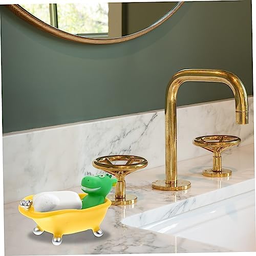 PRETYZOOM Dinosaur Soap Drain Box Storage Case