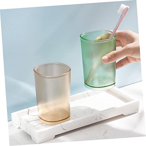 Cabilock 3pcs Reusable Toothbrush Cups Portable Holder for Family Use