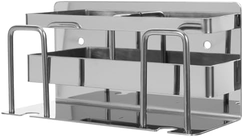 Amosfun Wall-Mounted Toothbrush Holder with Mirror Tile Rack