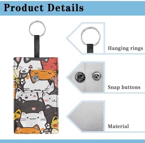 Uorisanigo Cartoon Cat Tissue Holder for Girls