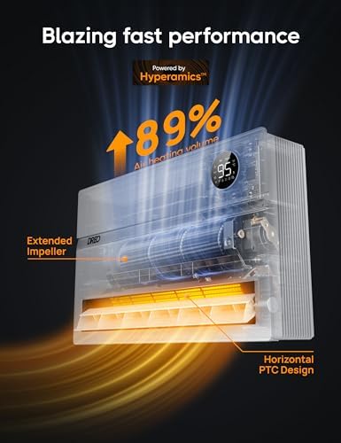 Dreo Wall Heater for Bathroom with ALCI Plug and 120 Oscillation