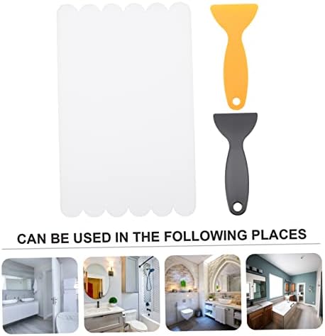 6Pcs Slip Proof Shower Stickers with Scrapers