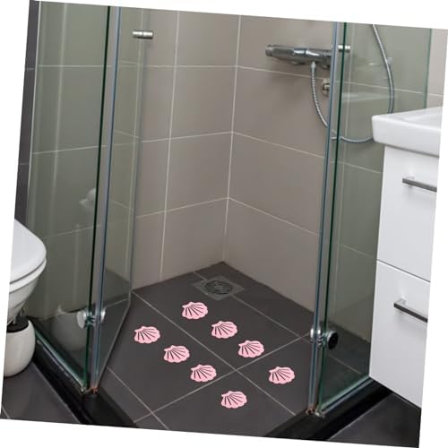 Cabilock 12Pcs Shell Shape Non-Slip Bathtub Stickers