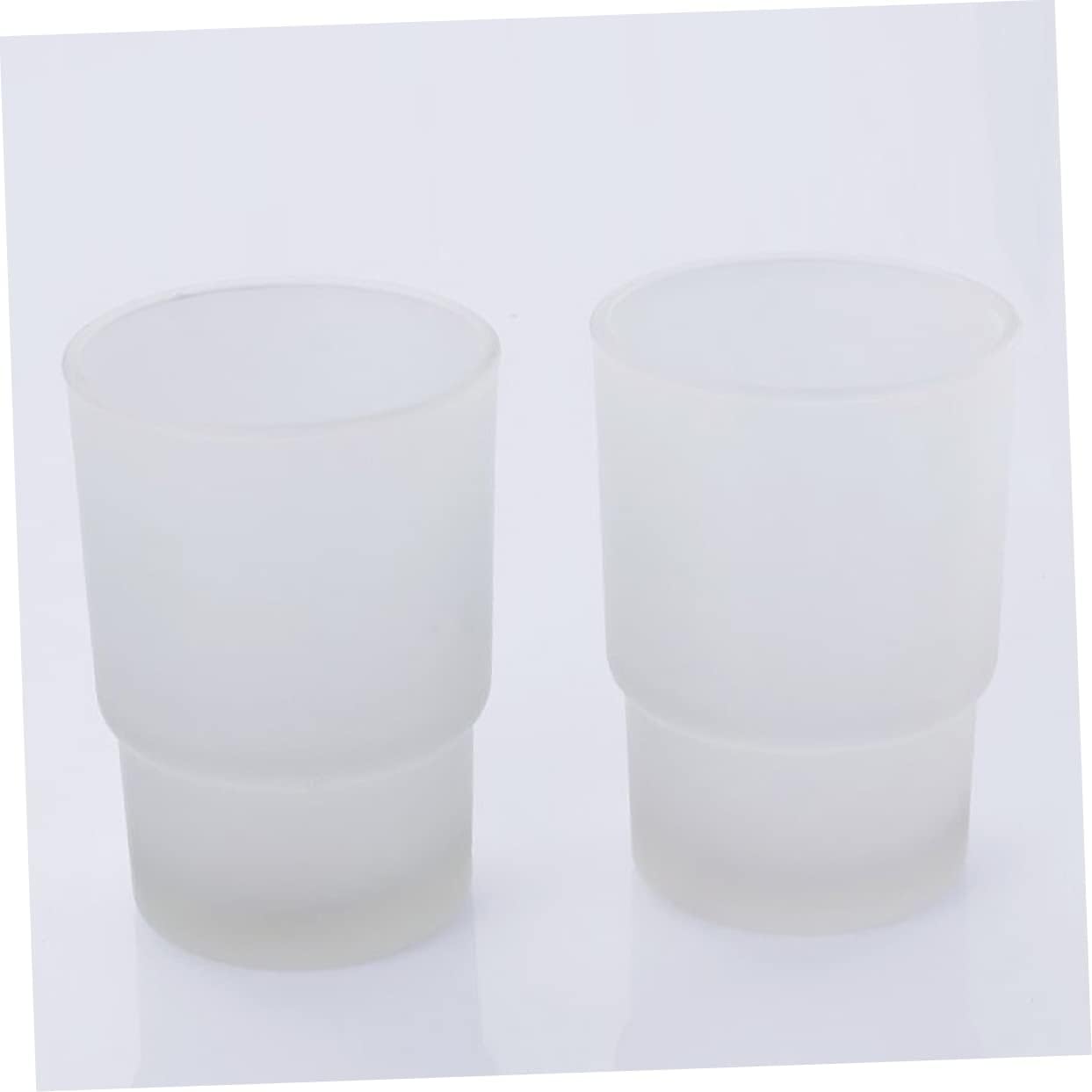 Bathroom Holder Wall-Mounted Toothbrush Cup Holder White