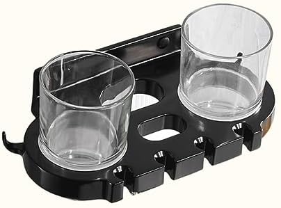 BUGUUYO Punch Toothbrush Holder with Hooks and Cups 1