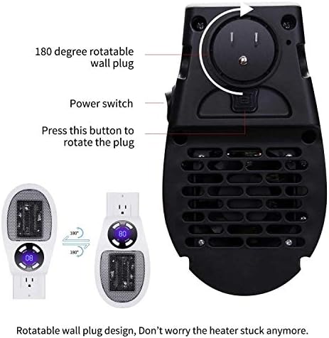 GiveBest 450W Electric Space Heater with LED Display and Timer 2 Pack 1