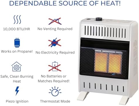 ProCom ML100TPA-B Ventless Propane Infrared Heater