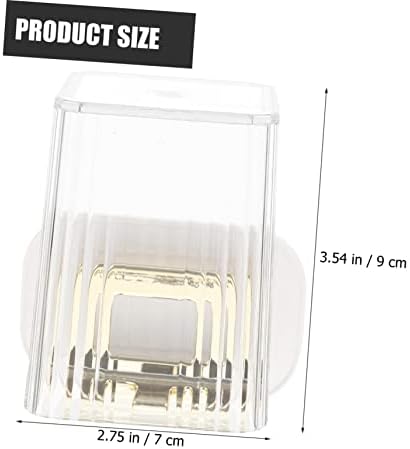 GLEAVI Wall Mounted Toothbrush Holder No Drilling