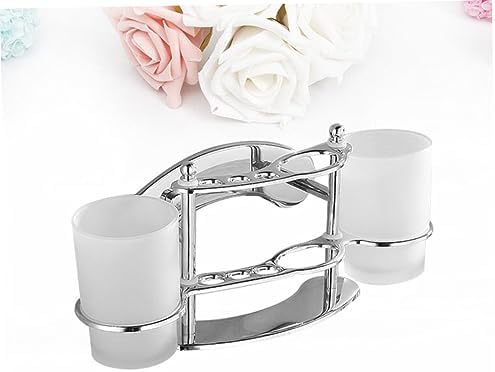 KONTONTY Wall Mounted Toothbrush Cup Holder