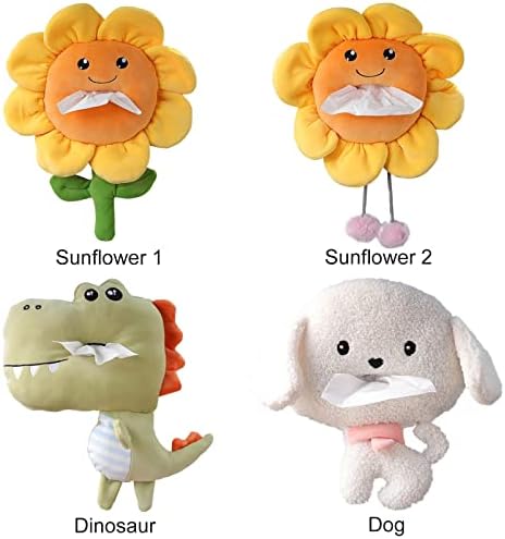 Fofetbfo Sunflower Plush Tissue Holder