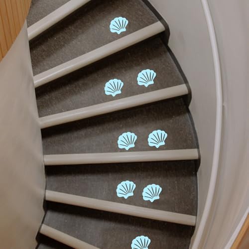 Zerodeko Non-Slip Bathtub Stickers with Shell Design