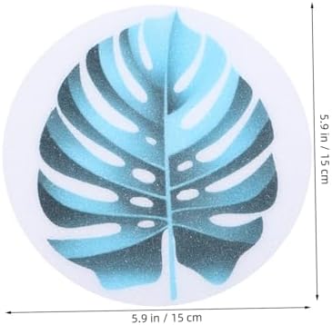 FOYTOKI 1Set Leaf Non-Slip Bathtub Stickers